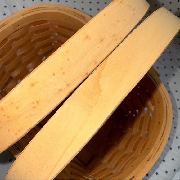 Vintage Woven Oblong Handled Gathering / Gardening / Herbs / Flower Basket EUC - Picture 14 of 17